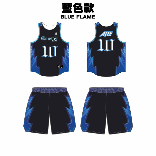 客製籃球服 | 尖刺火焰系列