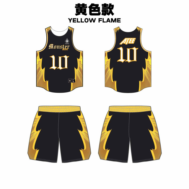 客製籃球服 | 尖刺火焰系列