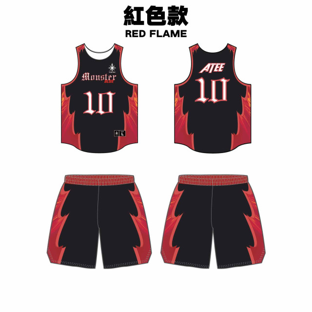 客製籃球服 | 尖刺火焰系列